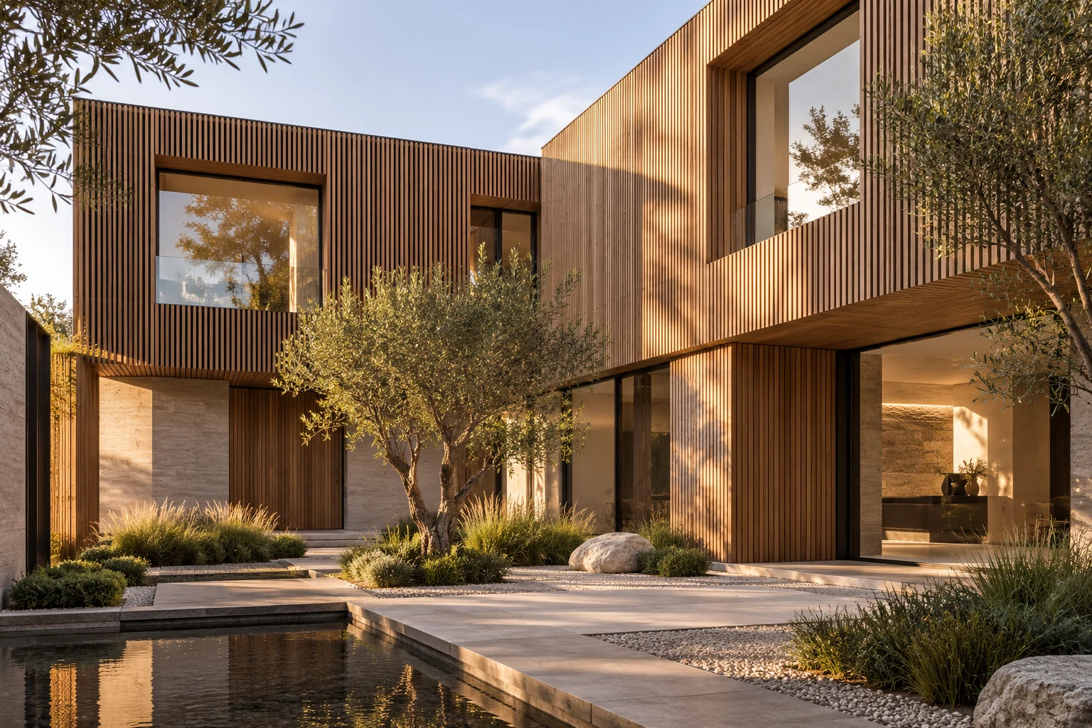 Een rustige materiaalcombinatie — ontwerpconcept